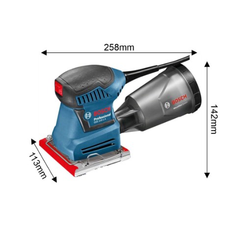Bosch GSS 140-1 A Professional Orbital Sander – Compact Finishing Sander for Wood, Surface Preparation, and Professional Applications